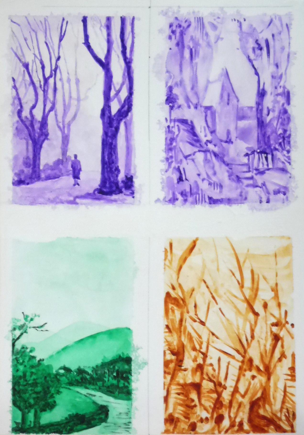 Single Colour Tone Painting – Oaklands Art Club